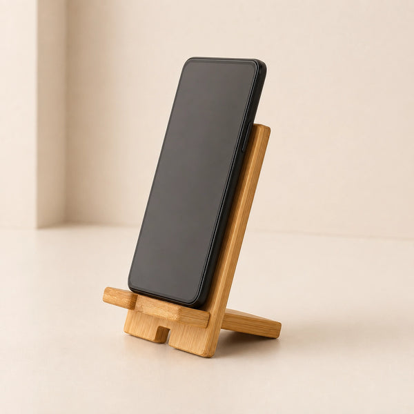 Desktop Bamboo Phone Holder